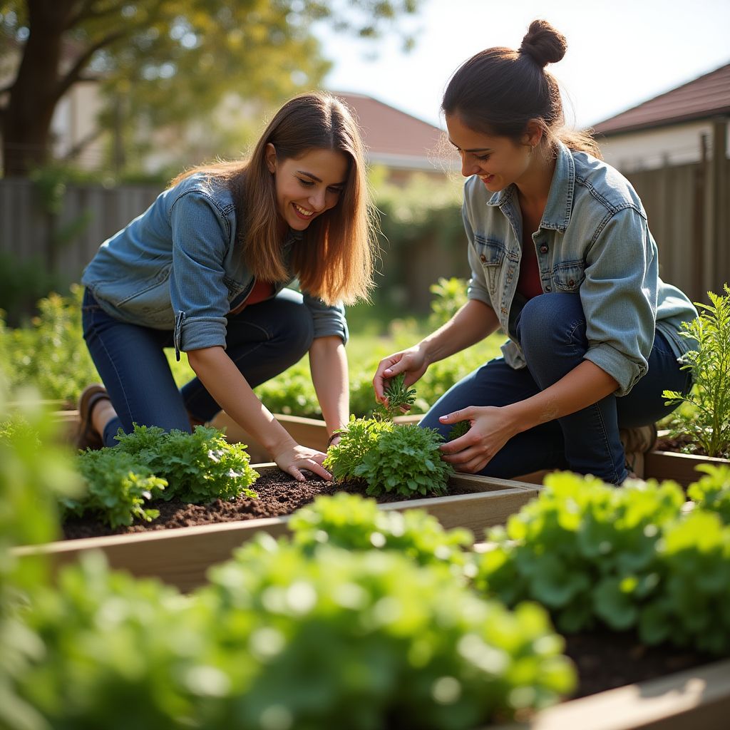 Community garden program in Melbourne