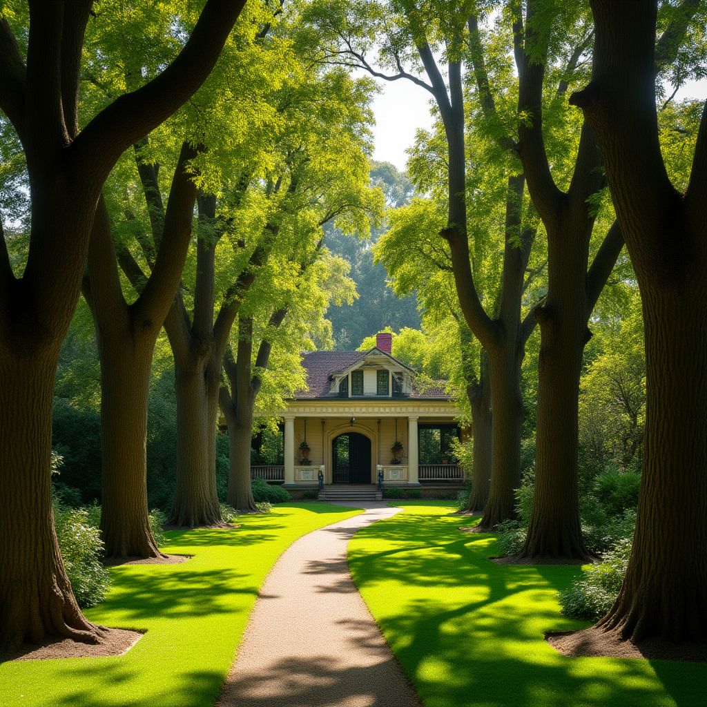 Fitzroy Gardens with historic Cooks' Cottage